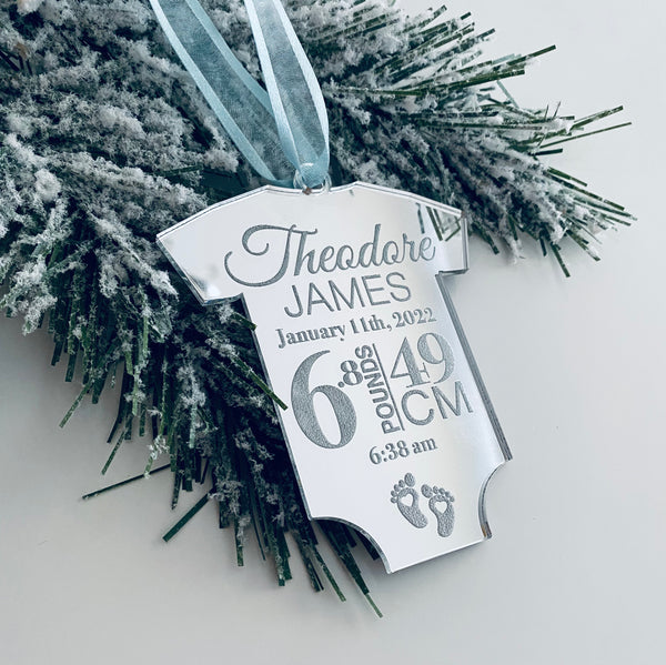 Onesie Birth Stat Ornament
