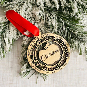 Teacher/Educator Wood Ornament